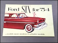 1954 Ford Crestline Skyliner Victoria Sunliner Vintage Sales Brochure Catalog