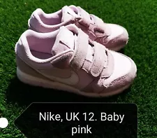 NIKE BABY PINK GIRLS TRAINERS-UK 12. Great condition-Many other items for sale!