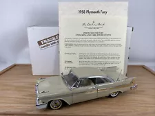 1/24 Danbury Mint 1958 Plymouth Fury READ !