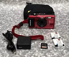 New ListingOLYMPUS Stylus Tough TG-4 16MP F2.0 Waterproof Digital WIFI Camera Red