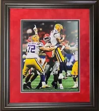 GEORGIA FOOTBALL 2022 SEC CHAMPIONSHIP JALEN CARTER #1 VS LSU PRINT framed