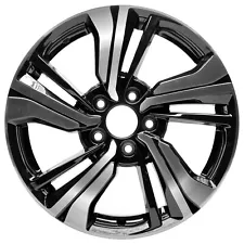 Used 17x7 Machined and Painted Black Wheel fits 2016-2021 Honda Civic 560-64099