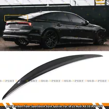 FOR 2018-24 AUDI A5 S5 RS5 SPORTBACK 4DR HIGHKICK CARBON FIBER TRUNK LID SPOILER (For: 2018 Audi S5 Sportback)