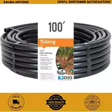 Drip Irrigation Tubing 1/2 inch x 100 ft. for Above or Below Ground Installation