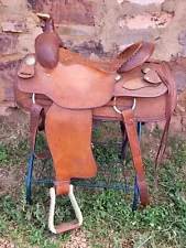 Billy Cook Team Roping Saddle 16" seat - Brown