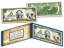 MASSACHUSETTS Statehood $2 Two-Dollar Colorized US Bill MA State *Legal Tender*