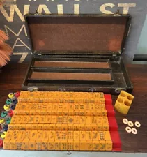 Chinese Mahjong set, Antique/Vintage, Bakelite tiles, Butterscotch.