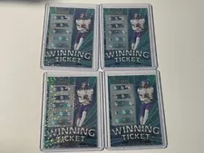 2023 Playoff Contenders Justin Jefferson Minnesota Vikings Winning Ticket lot X4