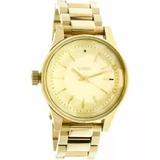 Nixon Facet 38 Watch, 38mm, Water Resistant, Gold Plated, A409 502, New In Box