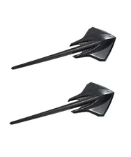 2x Black OEM Corvette Stingray Mako Shark for Emblem C7 Silverado NEW E