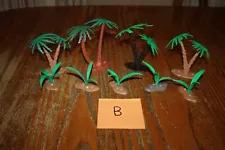 Vintage Set of Marx Palm Trees for Dinosaur and Army Jungle Playsets B - MPC