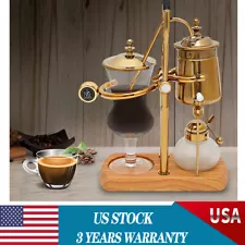 15OZ Royal Belgian Belgium Balance Syphon Coffee Maker Siphon Brewer Golden