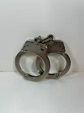 Smith & Wesson Model M100 Police Handcuffs Used NO KEY ETCHED/MARKED Used 497803