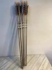 7 Aluminum Arrows 2018 Brown Feather Fletched 28 Inch