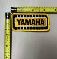 Vintage 1970s Yamaha 3.5”x1.5” Patch Motorcycle Snowmobile MINT New-Old Stock