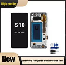 LCD Display Assembly For Samsung Galaxy S10 TFT Touch Screen with Frame Parts