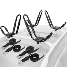 2 Pair Kayak Rack Rooftop Cross Bars Mount Canoe Paddle Board Carrier fit Toyota