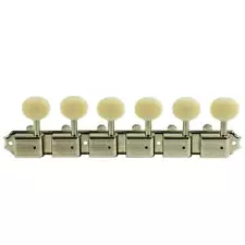 Kluson 6 On A Plate Left Hand Deluxe Tuners Nickel On Sale KD-6TP-NPDR