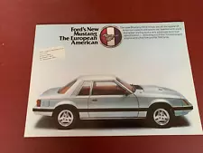 Ford Mustang Ghia UK Sales Brochure 4 Pages Order for 1977 Delivery