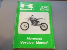 Kawasaki KX80/ KX100 1998 Factory Genuine Service Owner's Manual 99924-1219-01