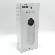 Google Nest Smart Wi-Fi Video Doorbell Camera Snow GA01318-US