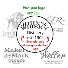 Whiskey Barrel Reusable stencils - Large 19" stencil - Pick your desired logo