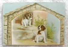 Old Panama Coffee, MacVeagh Co., 2 Puppies in Dog House Trade Card