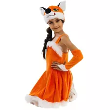 Foxy Fox Dress Plush Girls Costume Carnival Dress-Up Play - X-Small