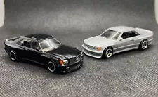 Hot Wheels 1989 Mercedes-Benz 560 SEC AMG Lot of 2