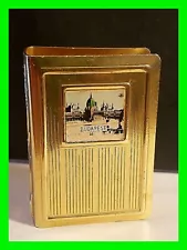 1960's Vintage Match Holder Hungary w/ Budapest Parliament Matchbook Matchbox