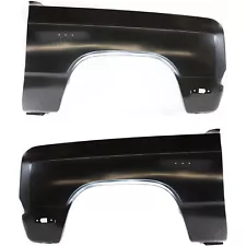 Fender Set For 1981-93 Dodge D150 W250 D250 Front Primed with Signal Light Hole