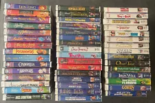 45 Classic Disney VHS video tapes - animation & movies