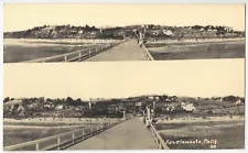 1940 San Clemente, California - REAL PHOTO view of Town from Pier, Orange County