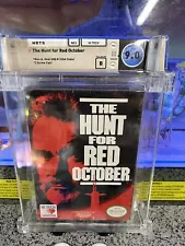 1991 Nintendo NES The Hunt For Red October Graded WATA 9.0 B Sealed Sean Connery