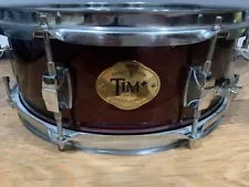STAGG Wood Shell 14” Inch 5.5” Deep 8 Lug Snare Drum Red / Burgundy