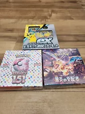 Pokemon Card game 151,Ruler of Black Flame,Pikachu&Pawmot Booster Box bulk sale!