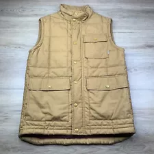 Burton MB Woodford Snowboard Vest Tan Brown Men's S Small