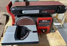 Combination Sander w/Adj. Belt - Woodworking Workshop 4" x 36" Belt & 6" Disc