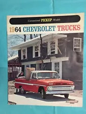 1964 CHEVROLET TRUCKS "CONVENTIONAL PICKUP MODELS" Truck Dealer Sales Brochure