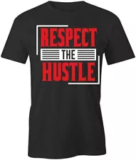 RESPECT THE HUSTLE TShirt Tee Short-Sleeved Cotton CLOTHING S1BSA183