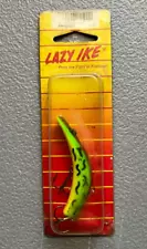 Lazy Ike Fishing Bait Yellow Green Tiger Fish Lure Nose Tie Hardbait Bass NIB C6