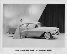 1955 Oldsmobile Super 88 Holiday Sedan Press Photo 0052