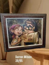 Disney Artist Daren Wilson -Large Print "Carl And Ellie" No 38 Out Of 95 Rare..!