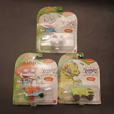 Hot Wheels Rugrats Set of 3 Diecast Character Cars Chuckie Reptar Tommy Unopened