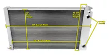 3 Row KR Radiator 28" Core,1 1/4",1 1/2" for 1968 - 1977 Chevy El Camino LS Swap