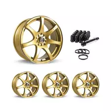 Set of 4 RTX Ink Gold Alloy Wheel Rims for Acura Honda P30371 15x6.5 4x100 15 In