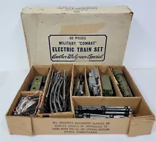 X-323 VINTAGE MARX MILITARY COMBAT ELECTRIC TRAIN SET WALGREEN SPECIAL 24965