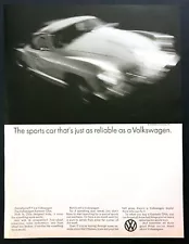 1969 Volkswagen Karmann Ghia Coupe photo "As Reliable as a VW" vintage print ad