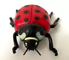 RED LADY BUG FIGURE /TOY 5" IN LENGTH 3 1/2" ACROSS