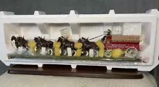 The Budweiser Clydesdales Official Product of The Danbury Mint 2001 Wagon NIB